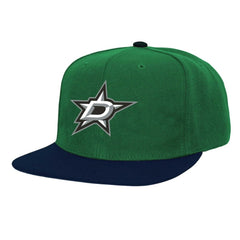 NHL Dallas Stars Mitchell & Ness Core Team Ground 2.0 Snapback Hat - Kelly Green