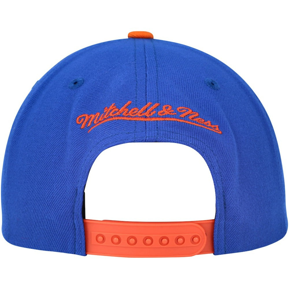 NHL Edmonton Oilers Mitchell & Ness Core Team Ground 2.0 Snapback Hat - Blue