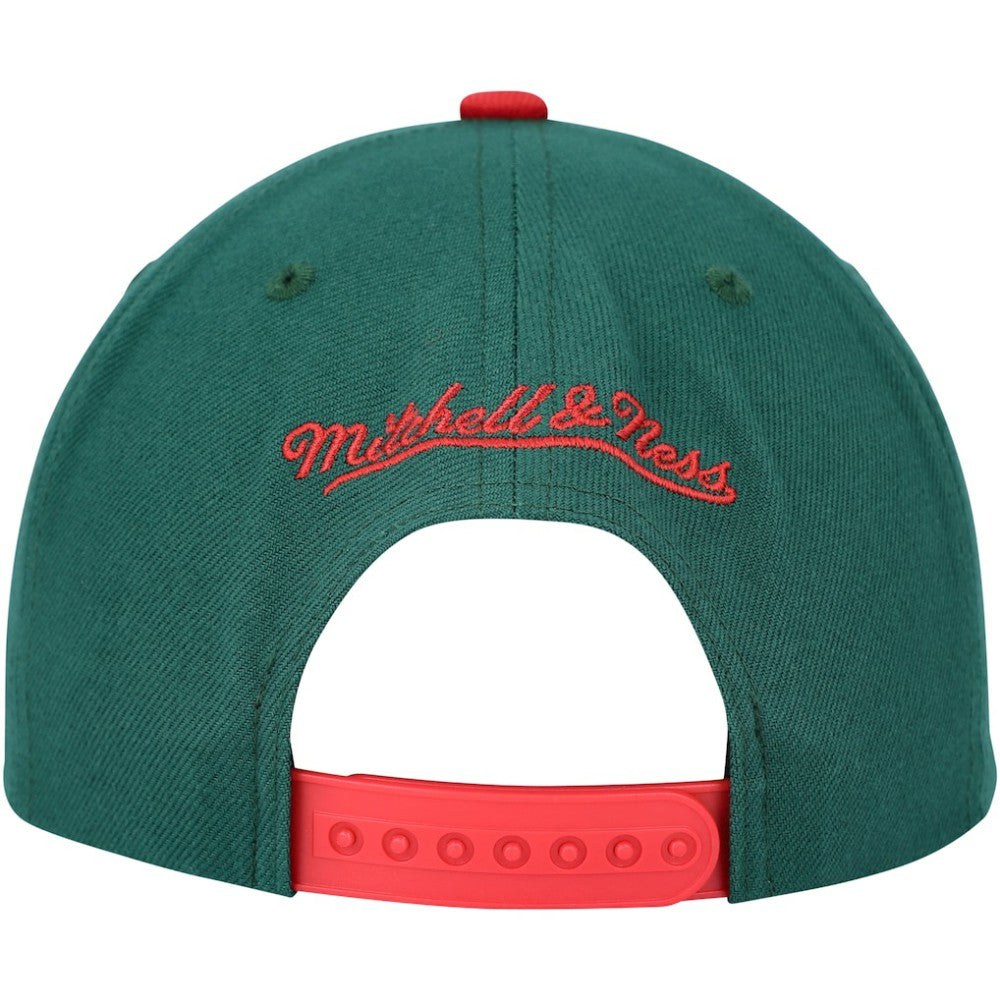 NHL Minnesota Wild Mitchell & Ness Core Team Ground 2.0 Snapback Hat - Green