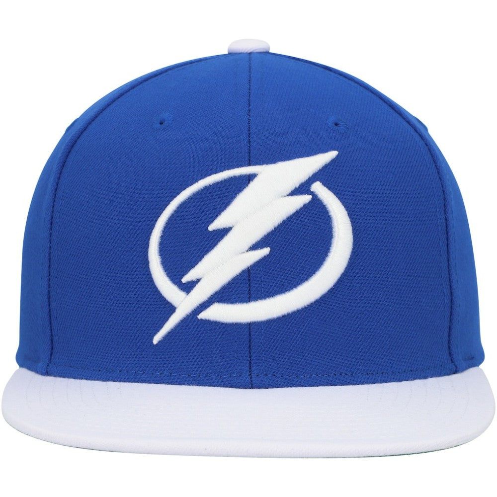 NHL Tampa Bay Lightning Mitchell & Ness Core Team Ground 2.0 Snapback Hat - Blue
