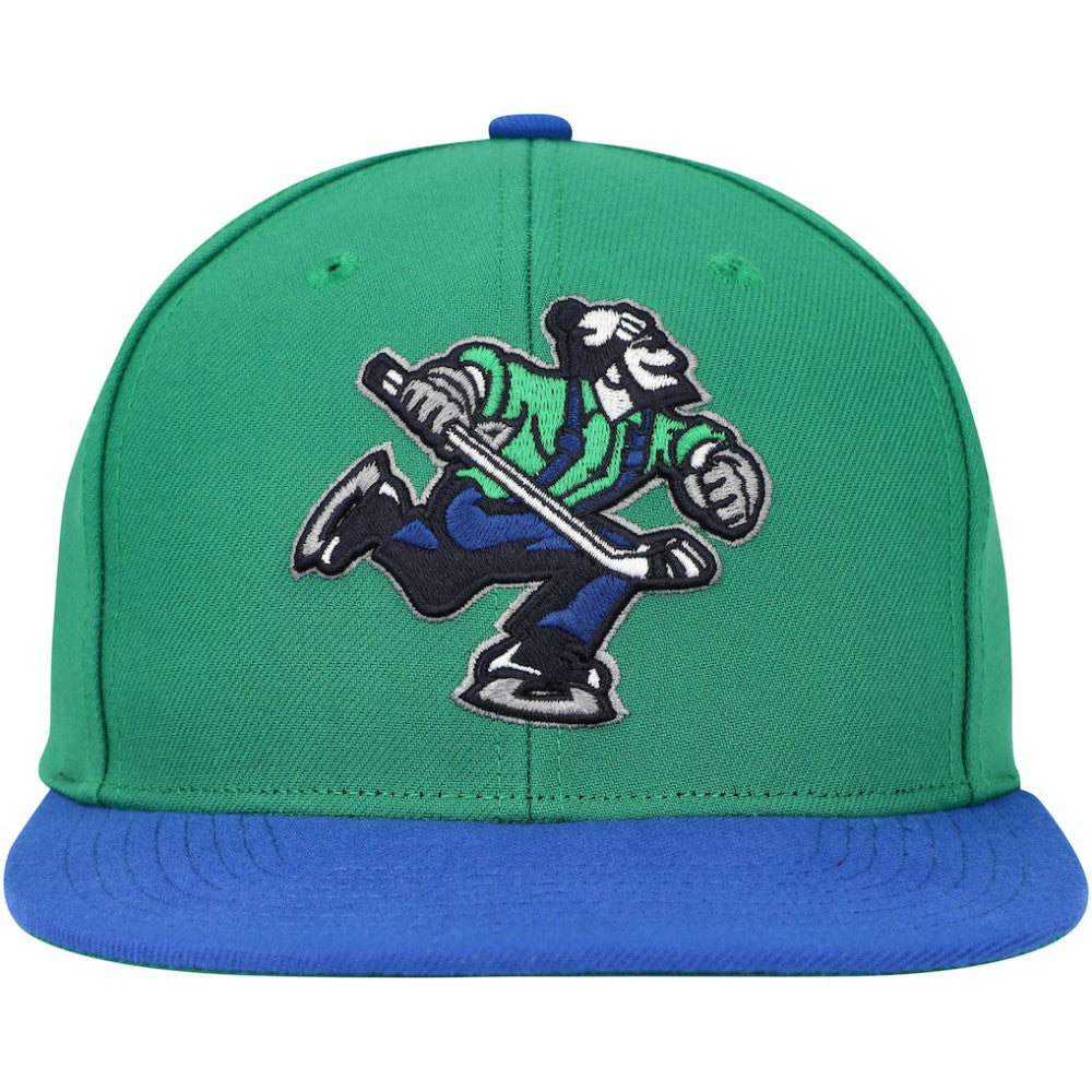 NHL Vancouver Canucks Mitchell & Ness Core Team Ground 2.0 Snapback Hat - Green