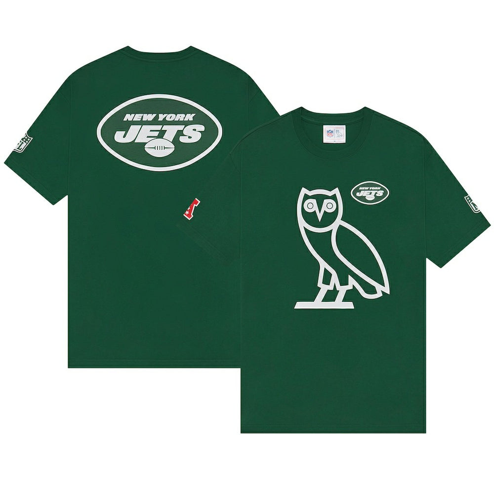 New York Jets OVO x NFL OG Owl T-Shirt – Green