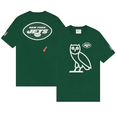 New York Jets OVO x NFL OG Owl T-Shirt – Green