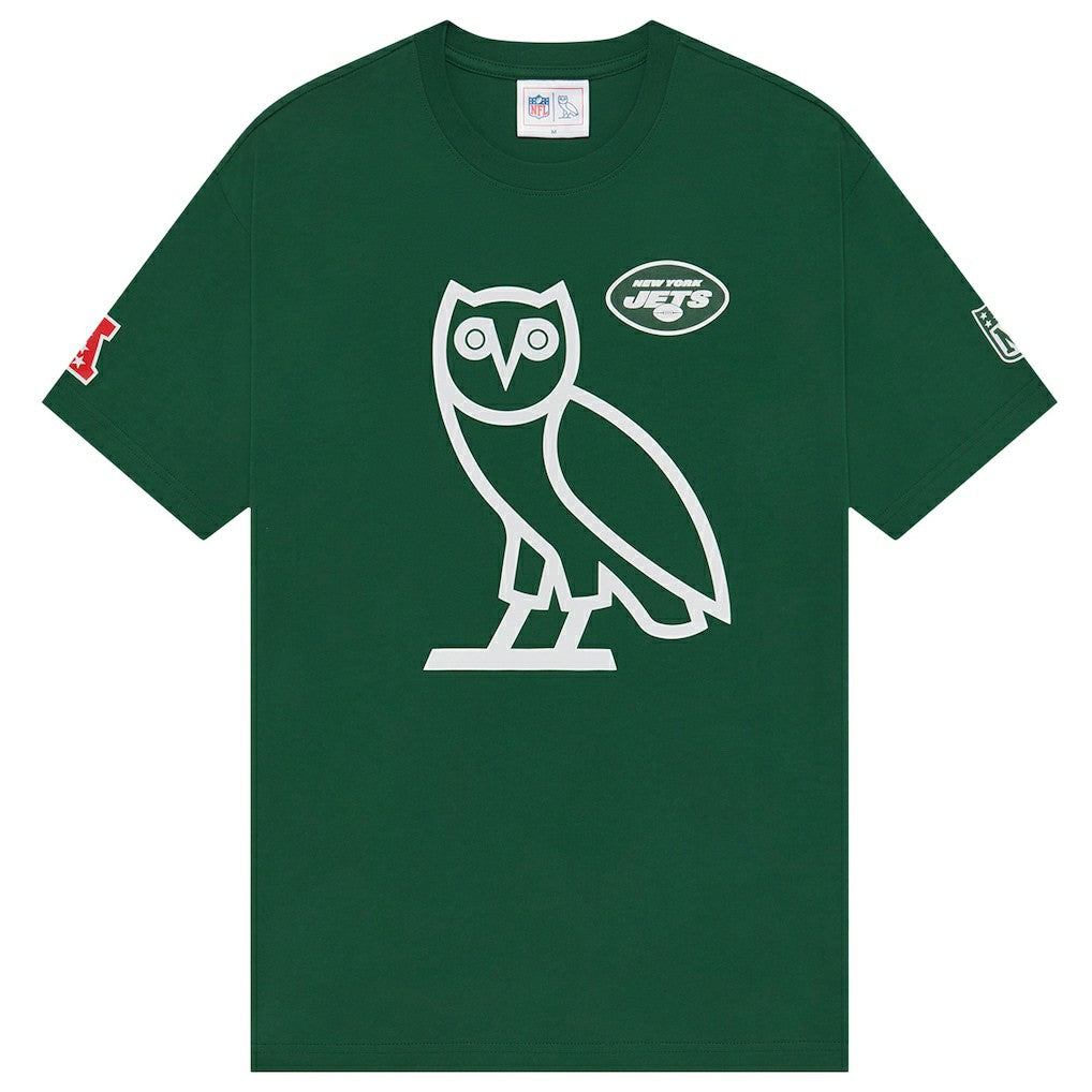 New York Jets OVO x NFL OG Owl T-Shirt – Green