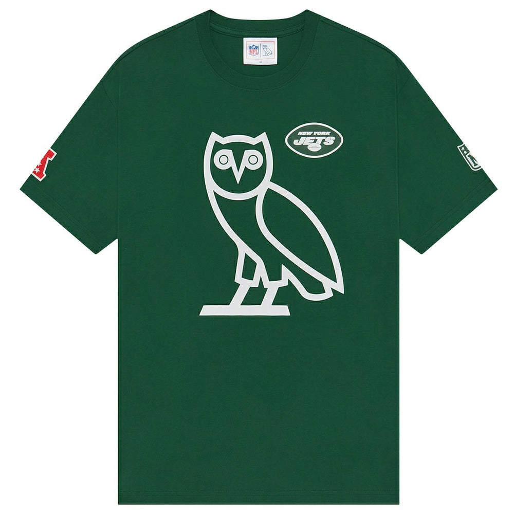New York Jets OVO x NFL OG Owl T-Shirt – Green