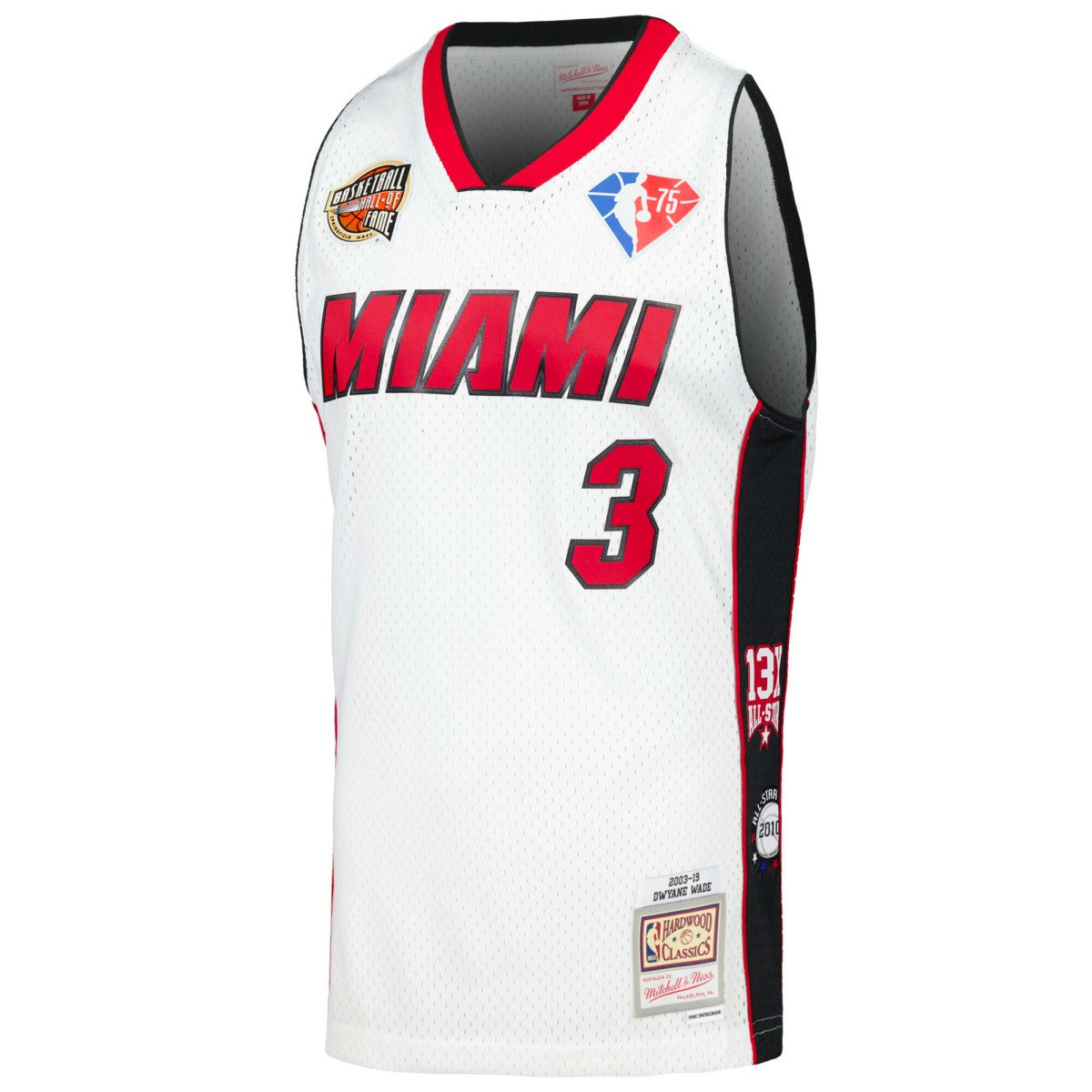 Dwyane Wade Miami Heat Unisex Hall of Fame Class of 2023 Throwback Swingman Jersey White