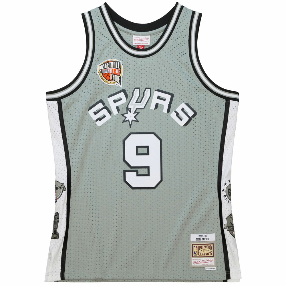 Tony Parker San Antonio Spurs Unisex Hall of Fame Class of 2023 Throwback Swingman Jersey Gray