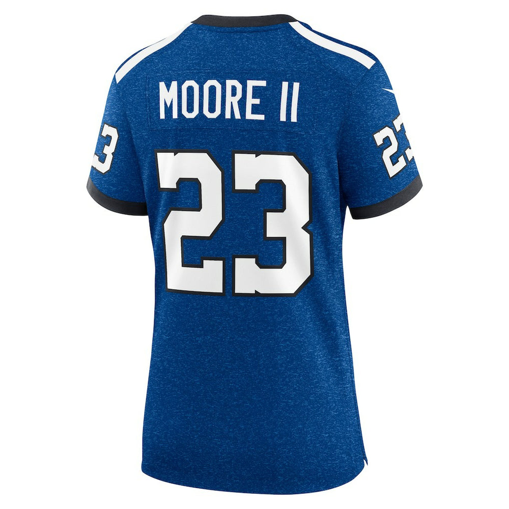 Kenny Moore II Indianapolis Colts Women's Indiana Nights Alternate Game Jersey Royal