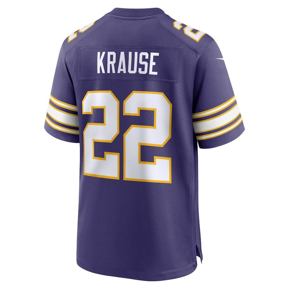 NFL Paul Krause Minnesota Vikings Retired Player Alternate Game Jersey - Purple