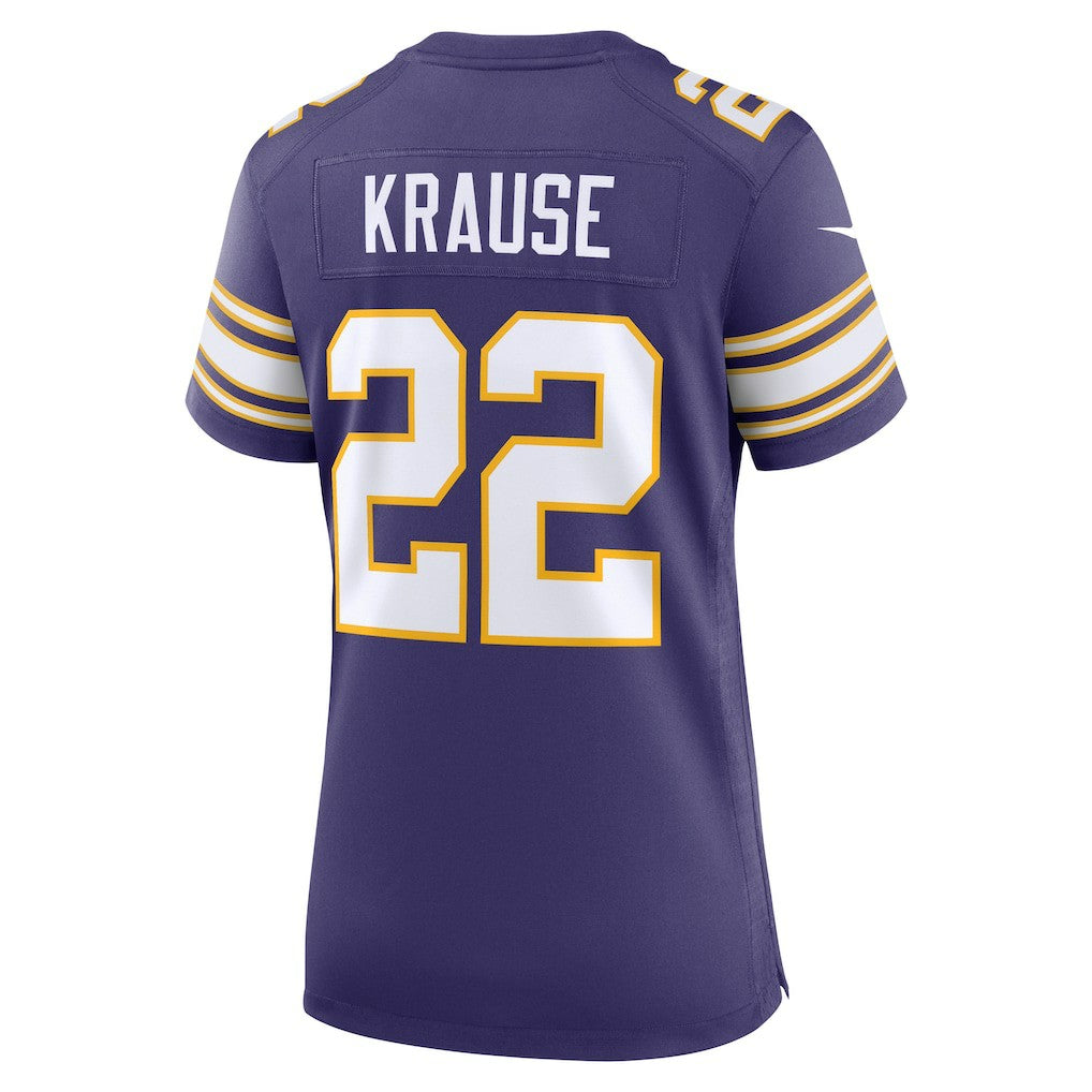 NFL Paul Krause Minnesota Vikings Women's Classic Retired Player Jersey - Purple