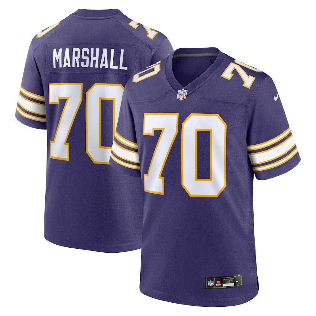 NFL Jim Marshall Minnesota Vikings Retired Player Alternate Game Jersey - Purple