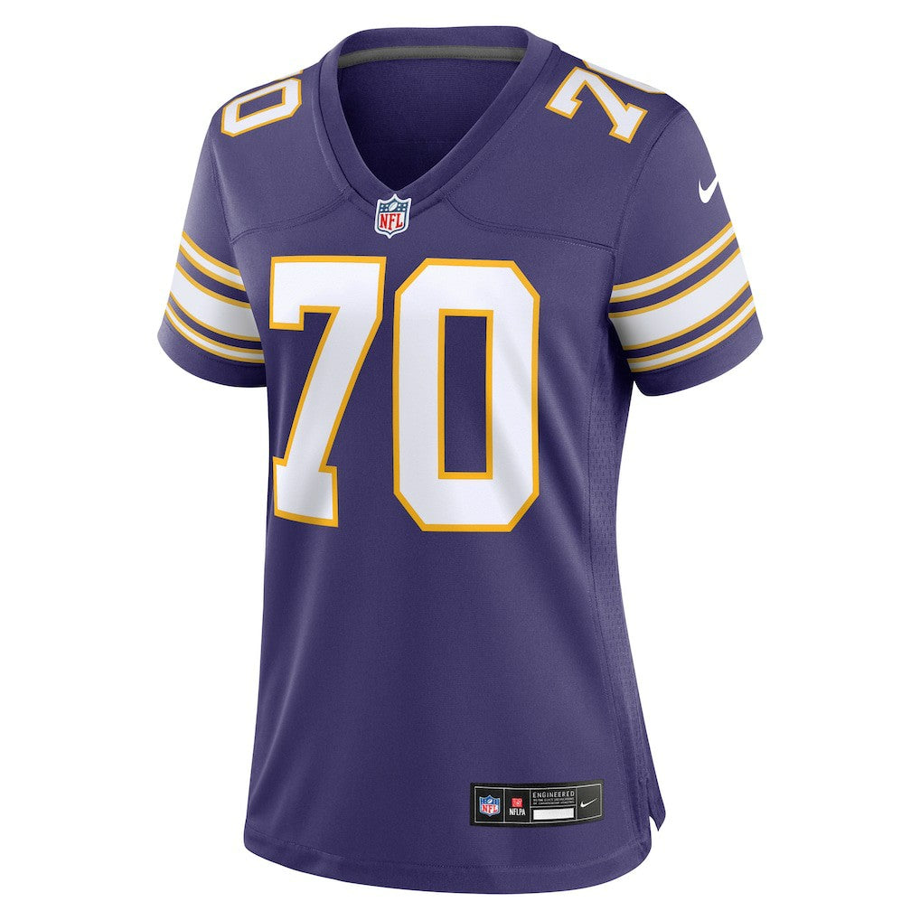 NFL Jim Marshall Minnesota Vikings Women's Classic Retired Player Jersey - Purple