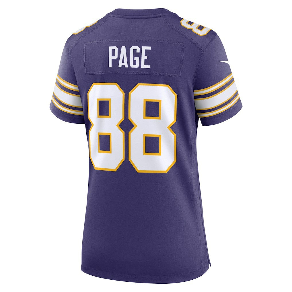 NFL Alan Page Minnesota Vikings Women's Classic Retired Player Jersey - Purple