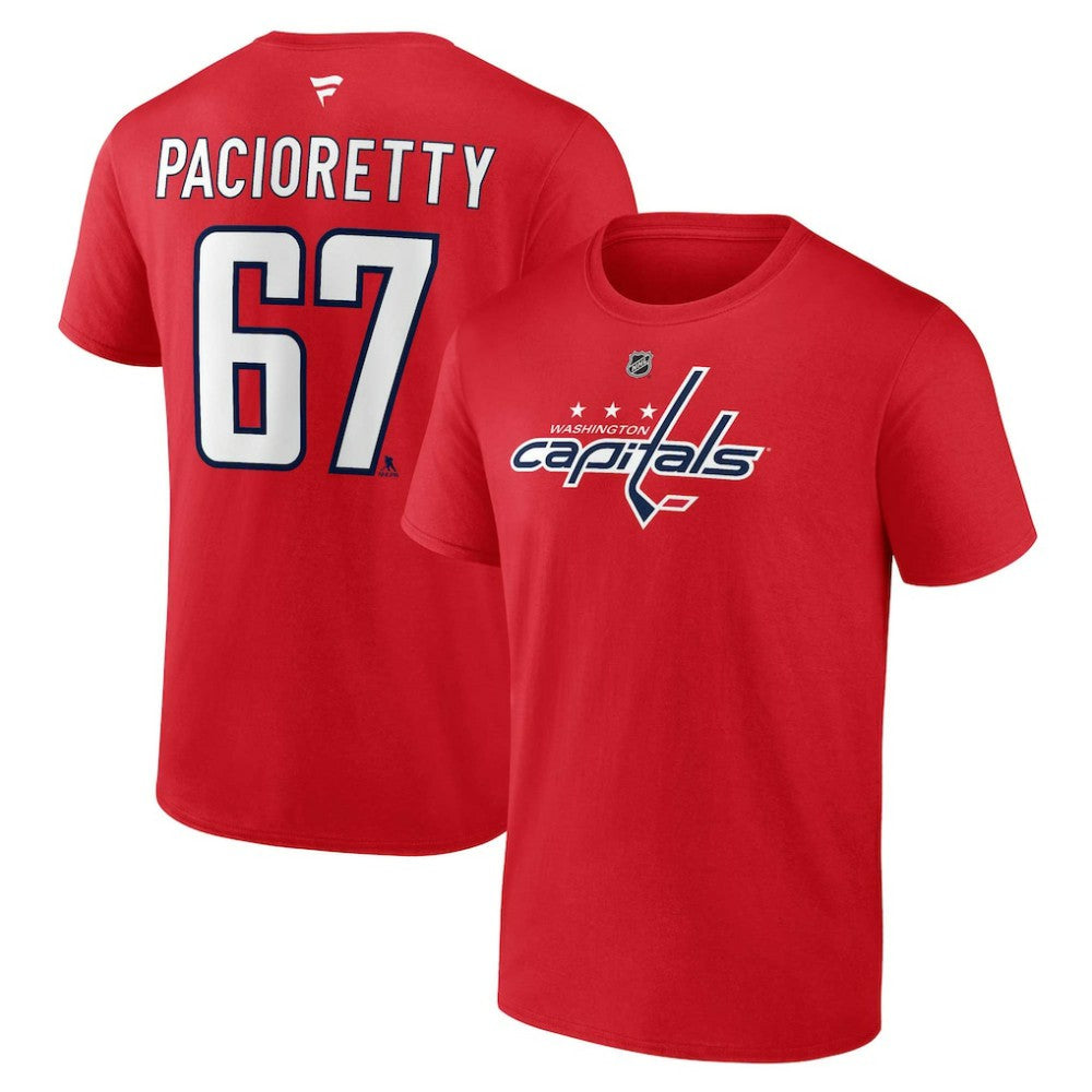 NHL Max Pacioretty Washington Capitals Fanatics Authentic Stack Name & Number T-Shirt - Red
