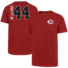 Elly De La Cruz Cincinnati Reds '47 Name & Number T-Shirt - Red T-shirts