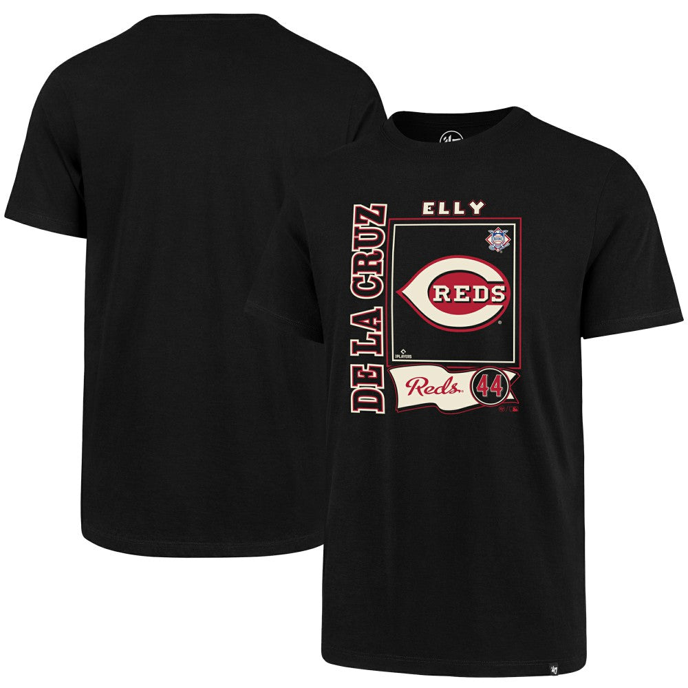 Elly De La Cruz Cincinnati Reds '47 Graphic T-Shirt - Black T-shirts