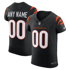 Cincinnati Bengals Team Vapor F.U.S.E. Elite Custom Jersey Black