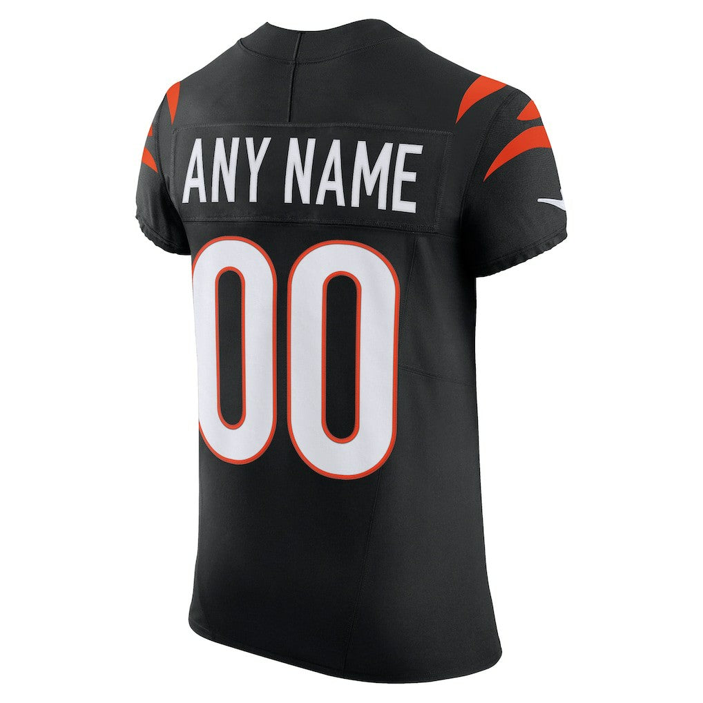 Cincinnati Bengals Team Vapor F.U.S.E. Elite Custom Jersey Black