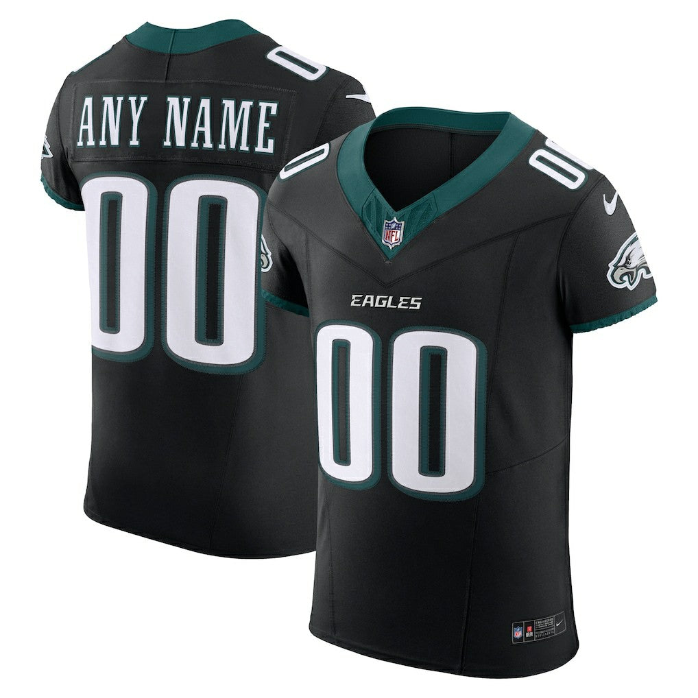 Philadelphia Eagles Alternate Vapor F.U.S.E. Elite Custom Jersey Black