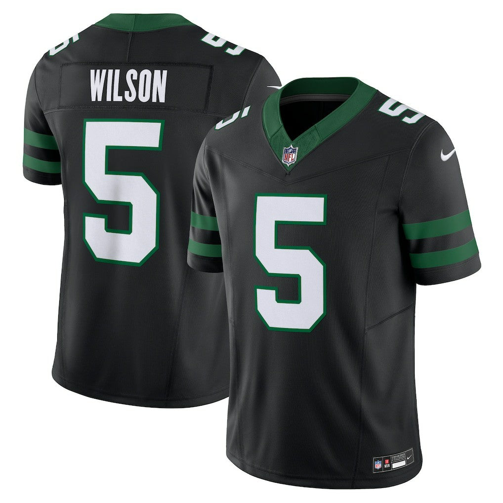 Garrett Wilson New York Jets Alternate Vapor F.U.S.E. Limited Jersey Legacy Black