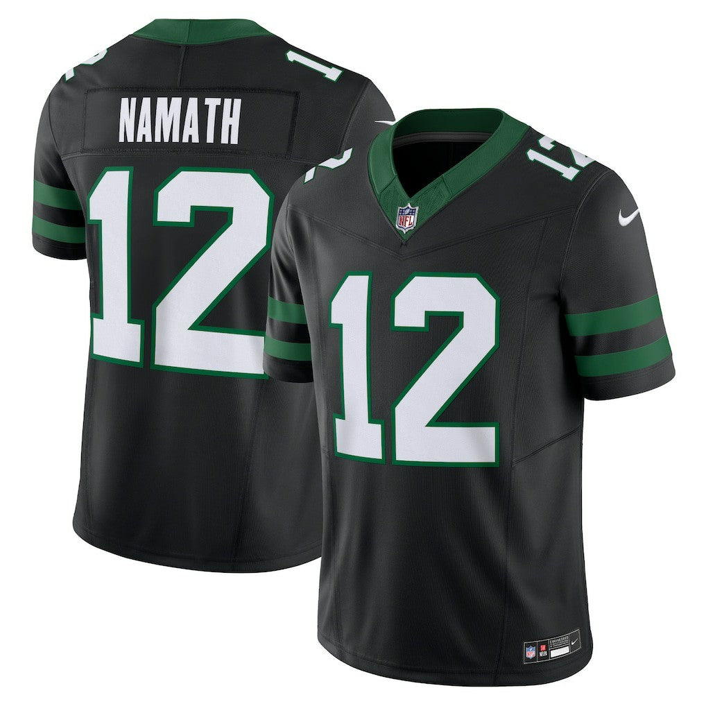 Joe Namath New York Jets Alternate Vapor F.U.S.E. Limited Jersey Legacy Black
