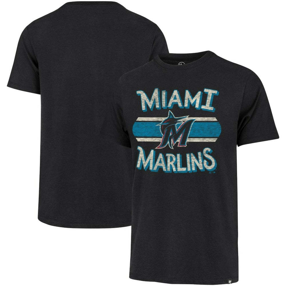 Miami Marlins '47 Renew Franklin T-Shirt - Black T-shirts