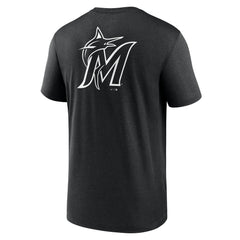 Miami Marlins Nike Fashion Over Shoulder Logo Legend T-Shirt - Black T-shirts