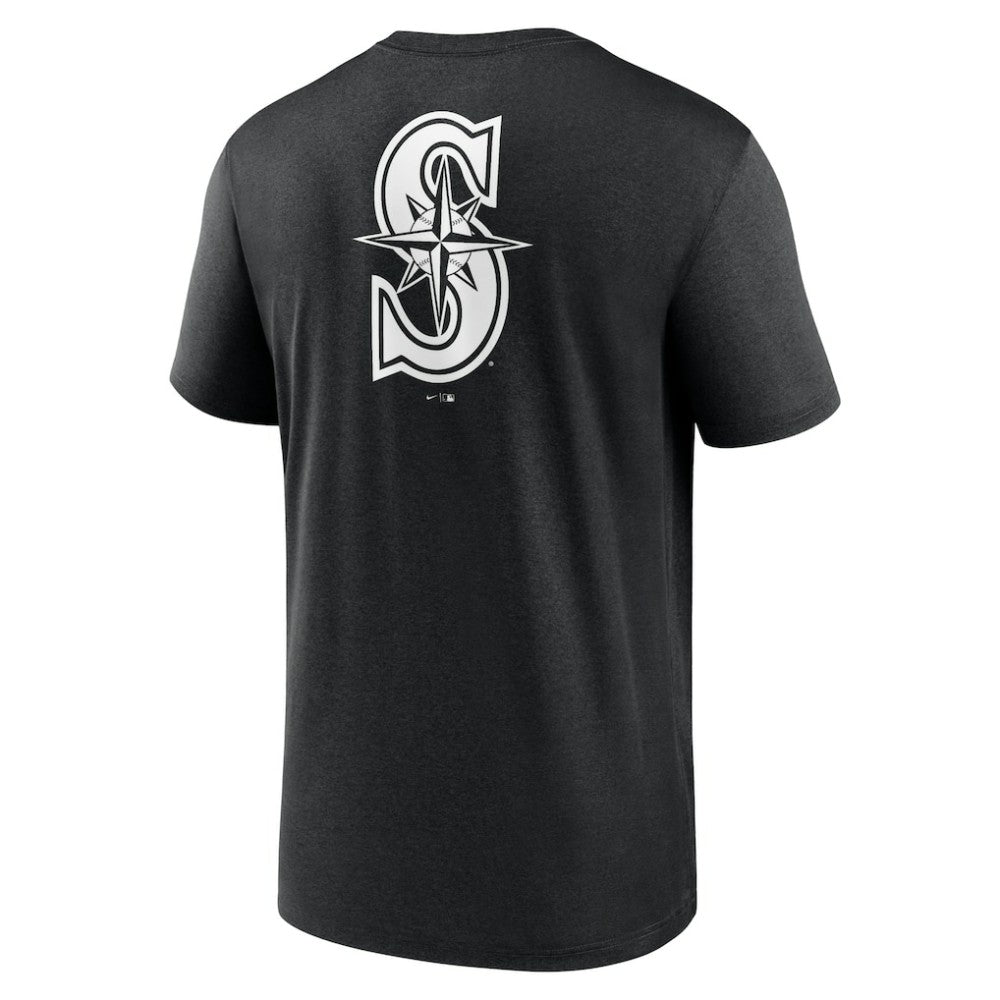 Seattle Mariners Nike Fashion Over Shoulder Logo Legend T-Shirt - Black T-shirts