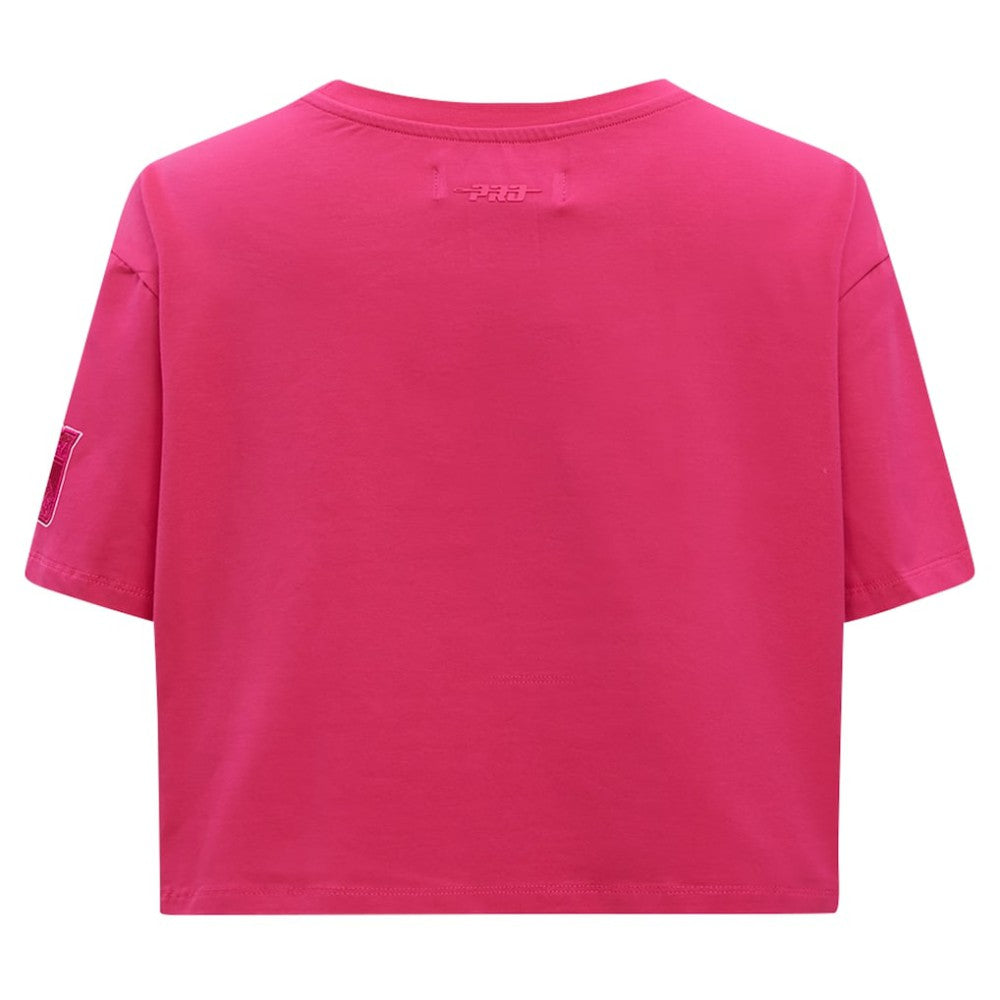 NHL New York Rangers Pro Standard Women's Triple Pink Cropped Boxy T-Shirt