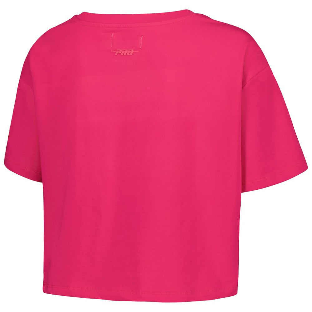 NHL Pittsburgh Penguins Pro Standard Women's Triple Pink Cropped Boxy T-Shirt