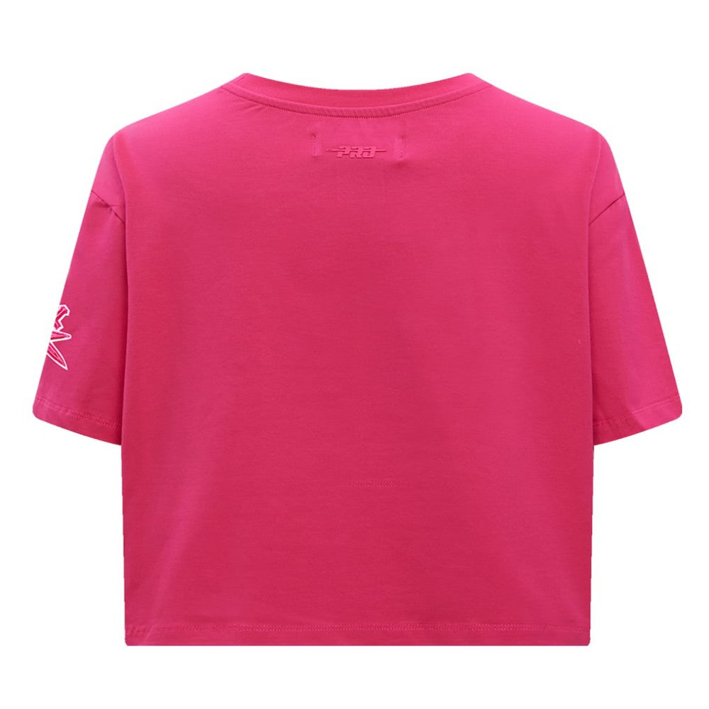 NHL Vegas Golden Knights Pro Standard Women's Triple Pink Cropped Boxy T-Shirt