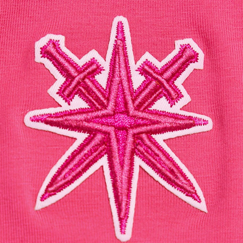 NHL Vegas Golden Knights Pro Standard Women's Triple Pink Cropped Boxy T-Shirt