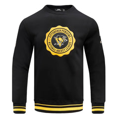 NHL Pittsburgh Penguins Pro Standard Crest Emblem Pullover Sweatshirt - Black