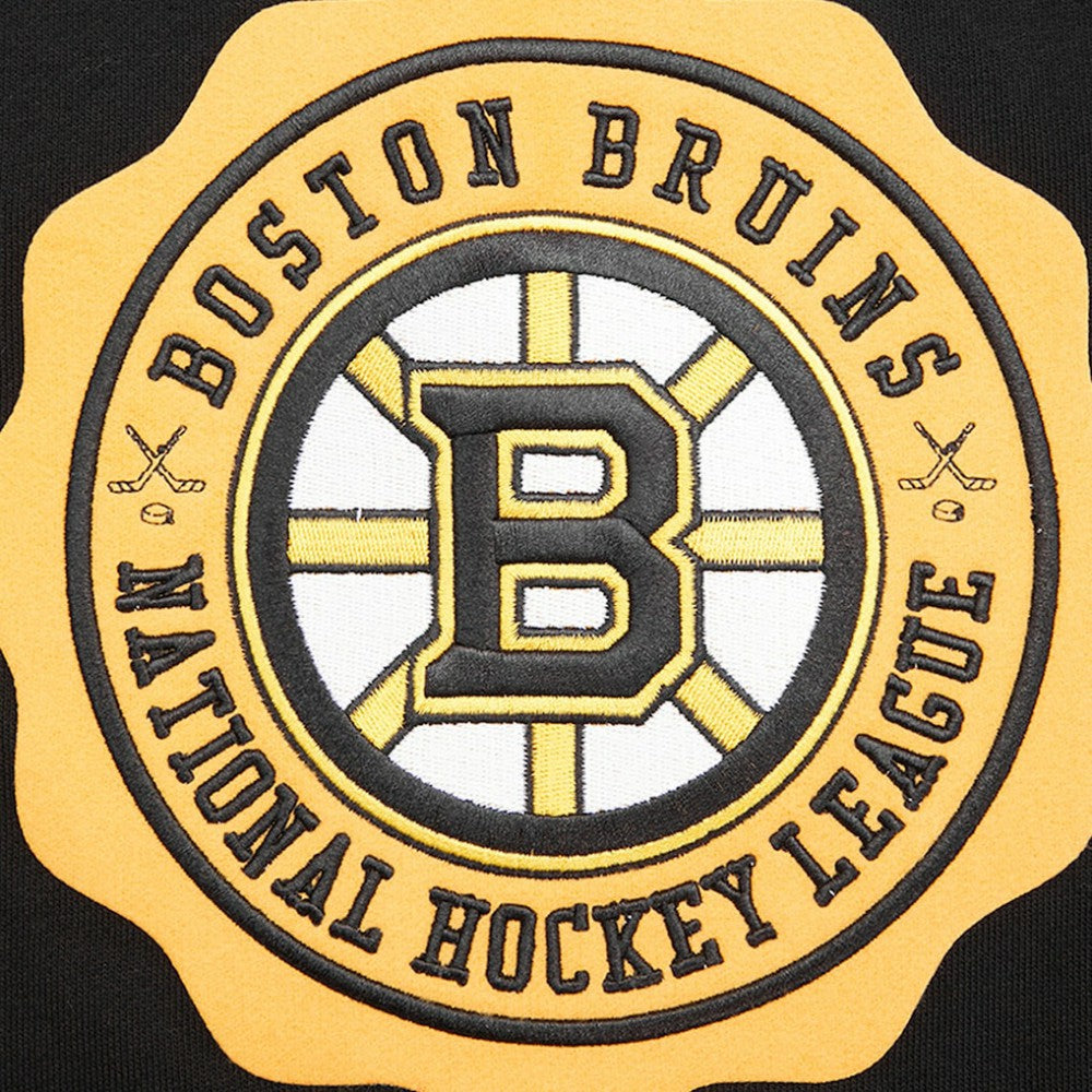 NHL Boston Bruins Pro Standard Crest Emblem Pullover Sweatshirt - Black