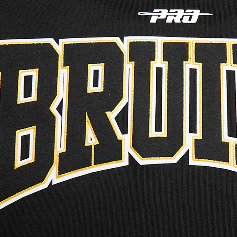 NHL Boston Bruins Pro Standard Crest Emblem Pullover Sweatshirt - Black