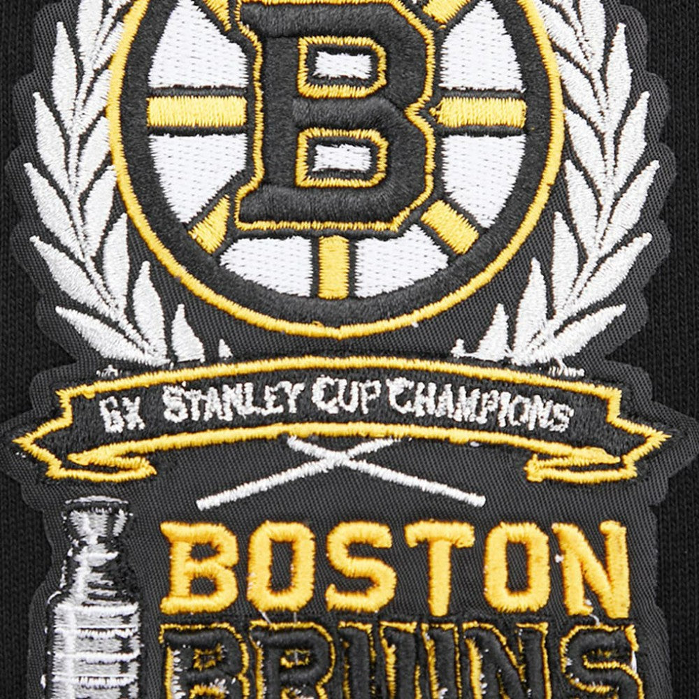 NHL Boston Bruins Pro Standard Crest Emblem Pullover Sweatshirt - Black