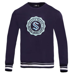 NHL Seattle Kraken Pro Standard Crest Emblem Pullover Sweatshirt - Deep Sea Blue