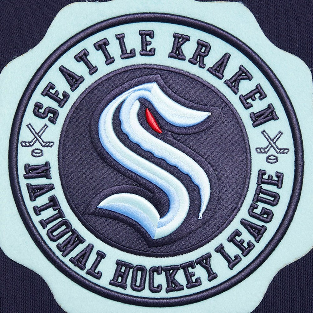 NHL Seattle Kraken Pro Standard Crest Emblem Pullover Sweatshirt - Deep Sea Blue
