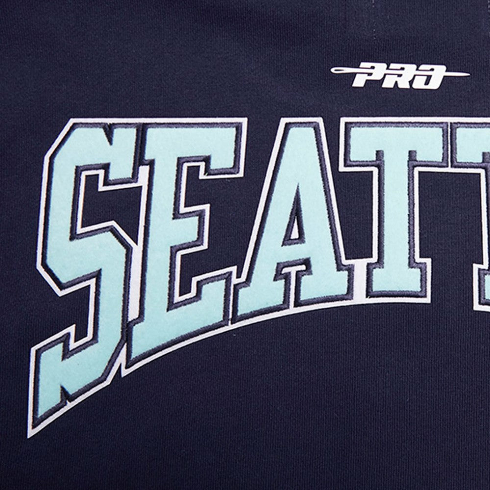 NHL Seattle Kraken Pro Standard Crest Emblem Pullover Sweatshirt - Deep Sea Blue