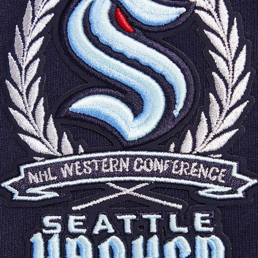 NHL Seattle Kraken Pro Standard Crest Emblem Pullover Sweatshirt - Deep Sea Blue