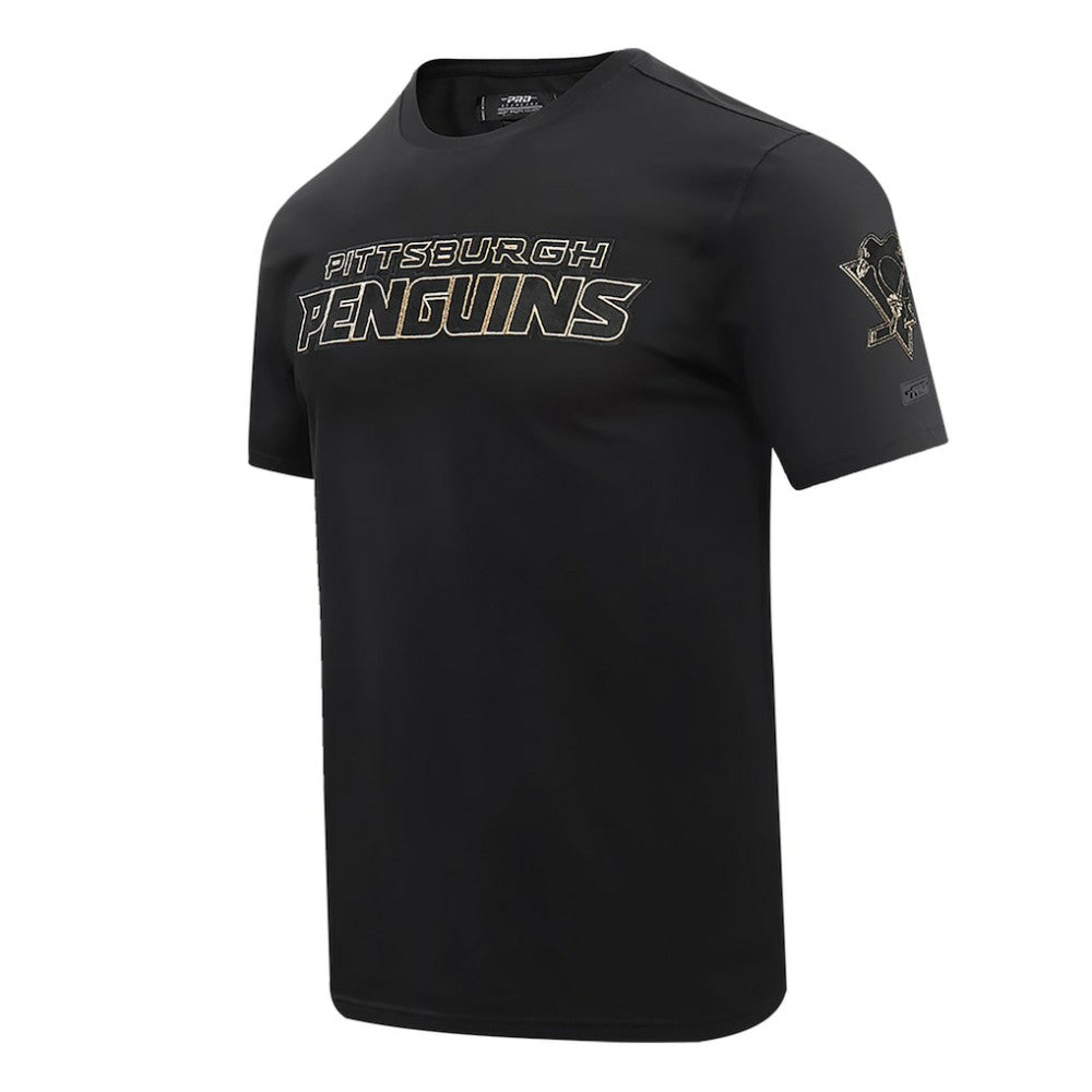 NHL Pittsburgh Penguins Pro Standard Wordmark T-Shirt - Black
