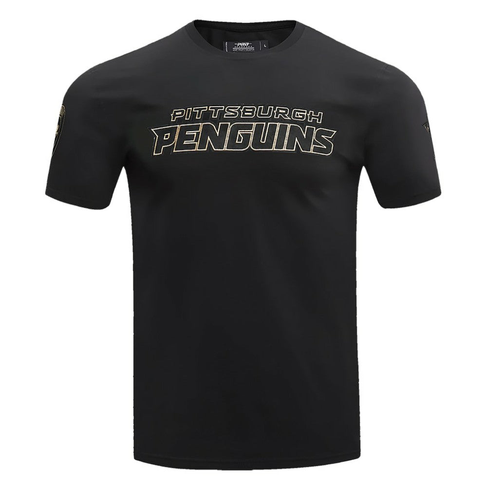 NHL Pittsburgh Penguins Pro Standard Wordmark T-Shirt - Black
