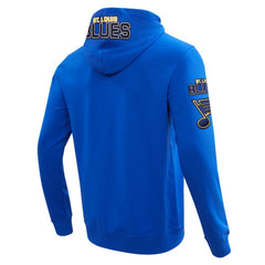 NHL St. Louis Blues Pro Standard Classic Chenille Full-Zip Hoodie Jacket - Blue