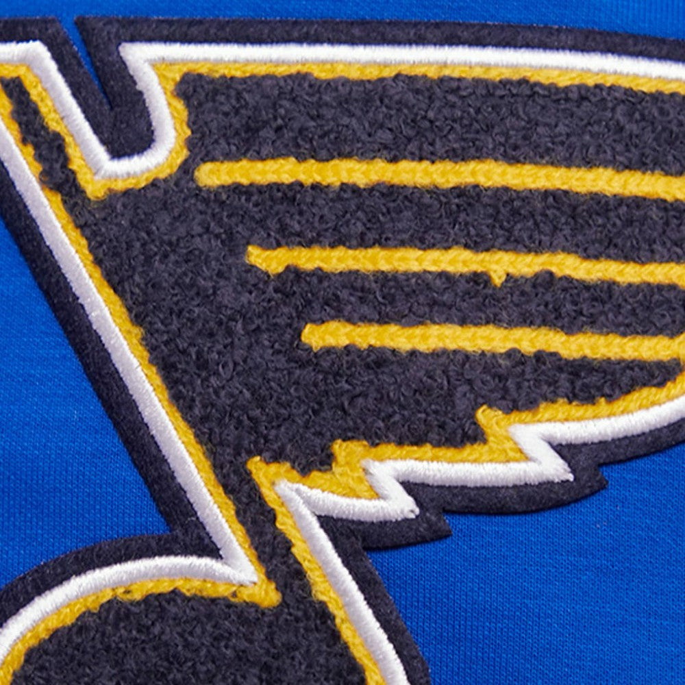 NHL St. Louis Blues Pro Standard Classic Chenille Full-Zip Hoodie Jacket - Blue