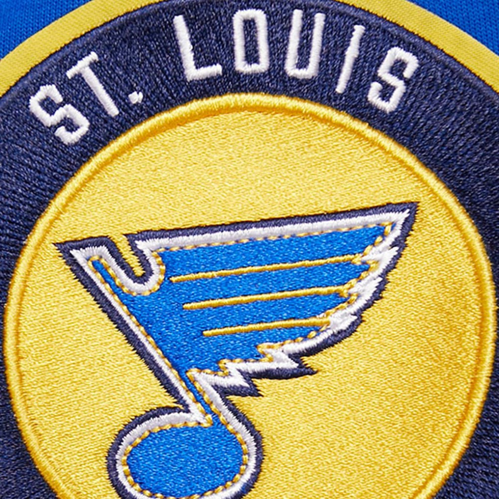 NHL St. Louis Blues Pro Standard Classic Chenille Full-Zip Hoodie Jacket - Blue