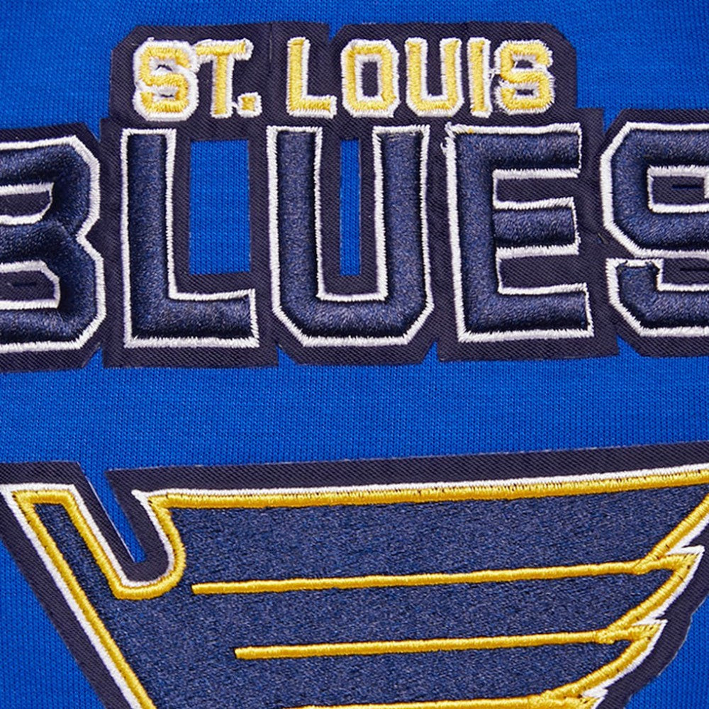 NHL St. Louis Blues Pro Standard Classic Chenille Full-Zip Hoodie Jacket - Blue