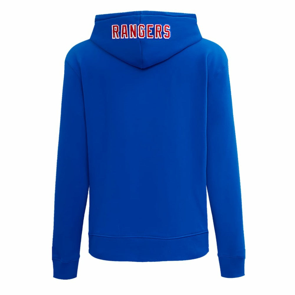 NHL New York Rangers Pro Standard Women's Classic Chenille Pullover Hoodie - Blue