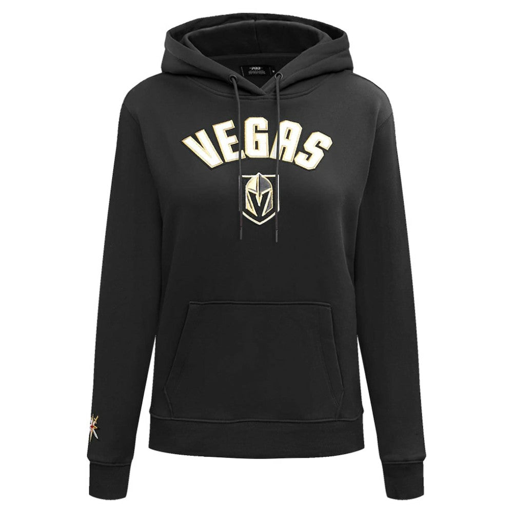 NHL Vegas Golden Knights Pro Standard Women's Classic Chenille Pullover Hoodie - Black