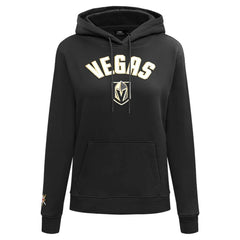 NHL Vegas Golden Knights Pro Standard Women's Classic Chenille Pullover Hoodie - Black