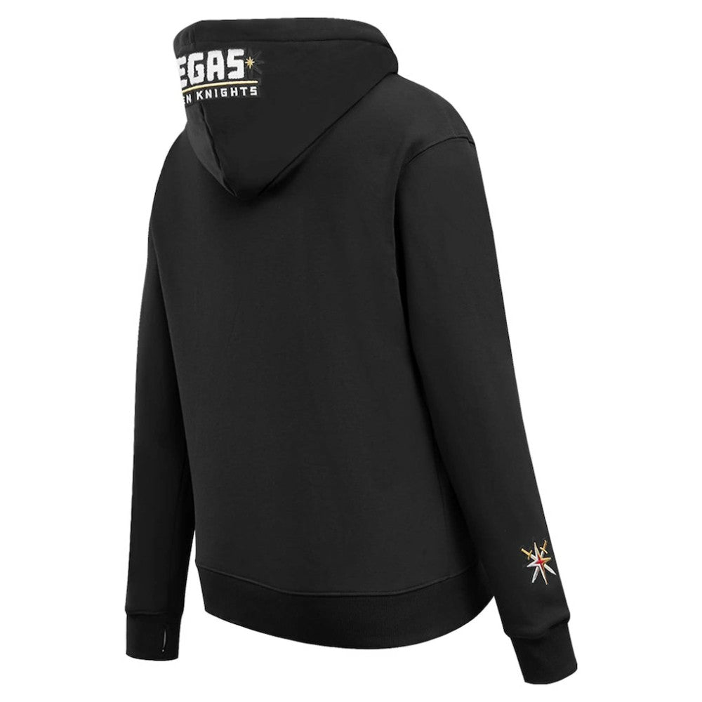 NHL Vegas Golden Knights Pro Standard Women's Classic Chenille Pullover Hoodie - Black